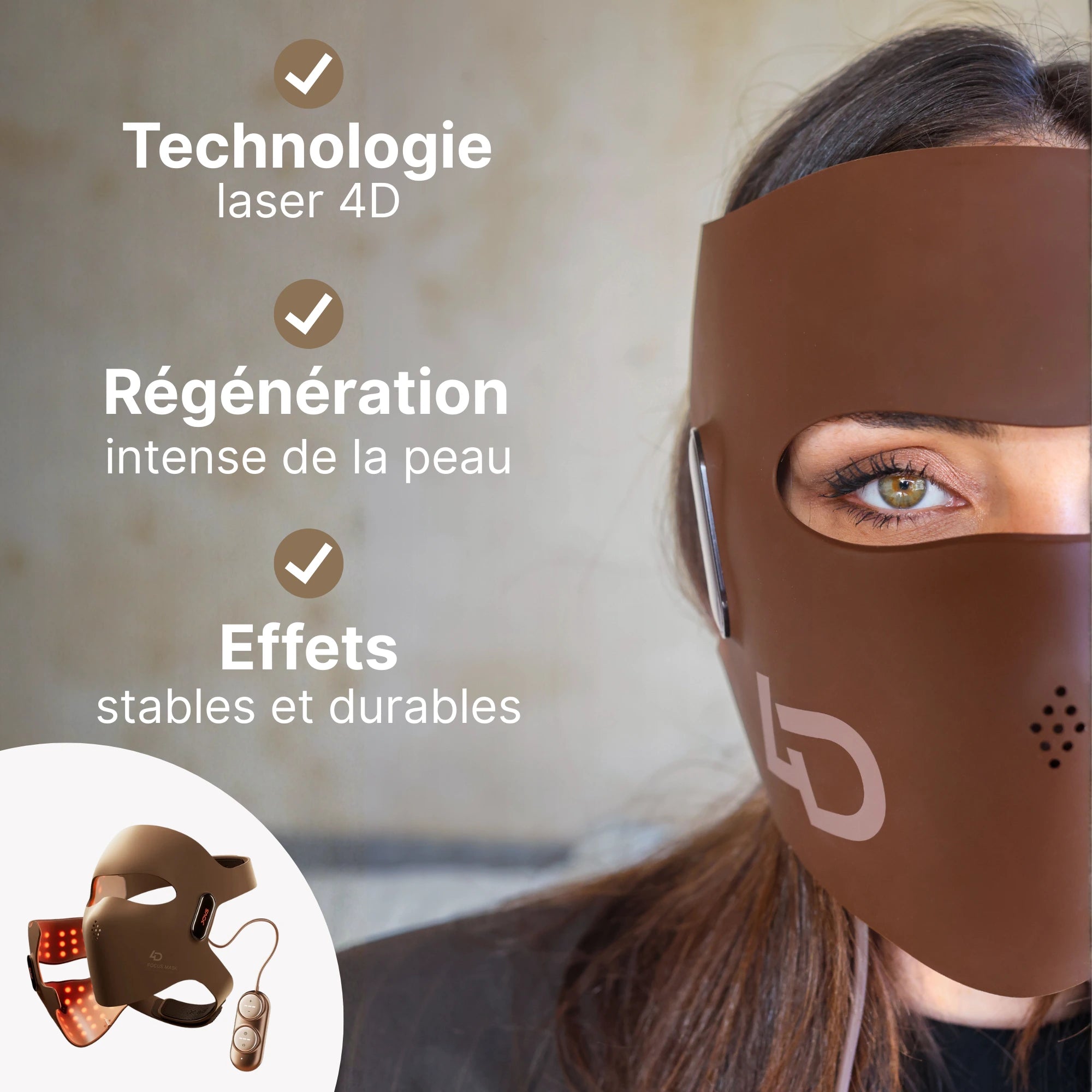 Mask4d Laser - Masque de Luminothérapie pour Visage