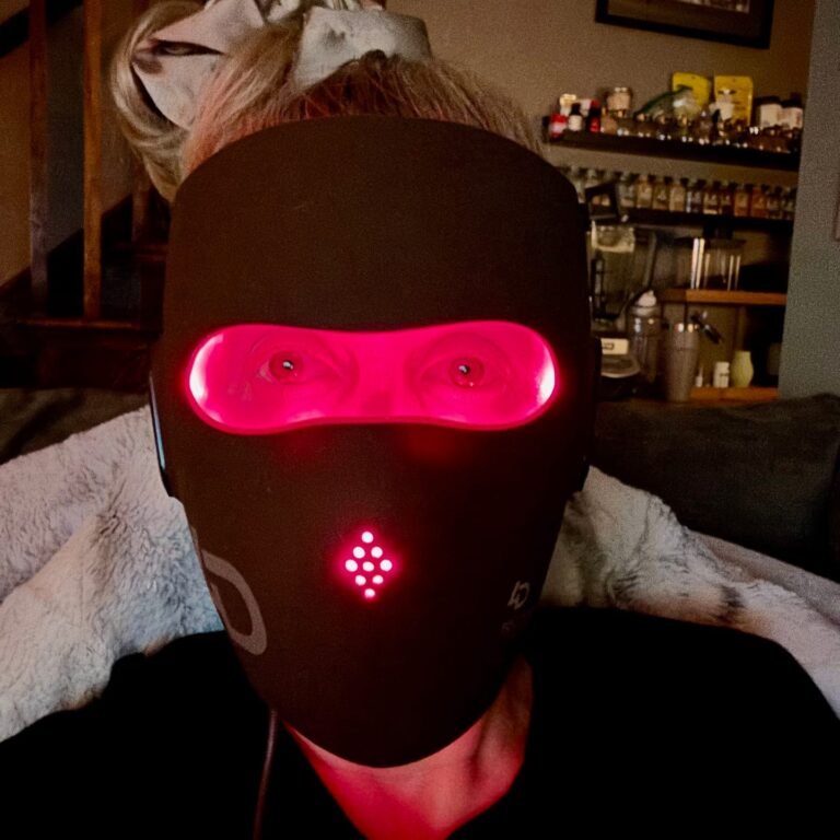 Masque LED visage luminothérapie 4D photo review